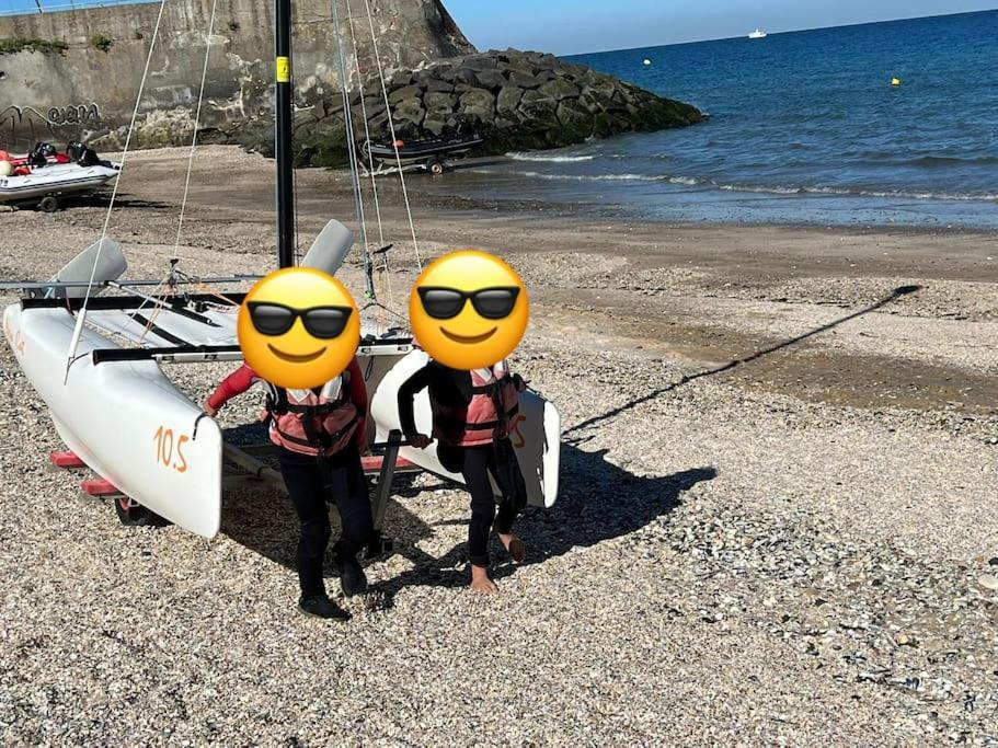 Appart Lumineux Avec Vue Sur Mer A 180 Degres Lägenhet Trouville-sur-mer Exteriör bild